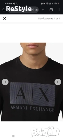 Тениска Armani Exchange, снимка 2 - Тениски - 52443517