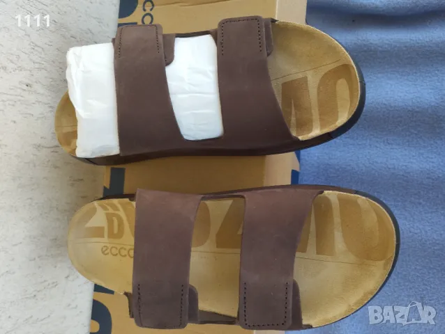 Нови мъжки чехли ecco номер 40-41., снимка 14 - Мъжки чехли - 50296975