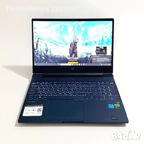 HP Victus/15,6” 144Hz/i5-13420H/RTX 3050 6GB/12GB/512GB, снимка 2 - Лаптопи за игри - 53666320