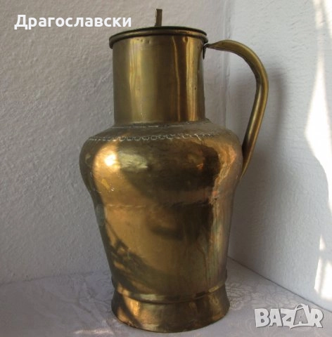 Различни бакъри и менци: Голям меден Бакър 25 см отвор 34 см дъно, снимка 18 - Антикварни и старинни предмети - 30005970