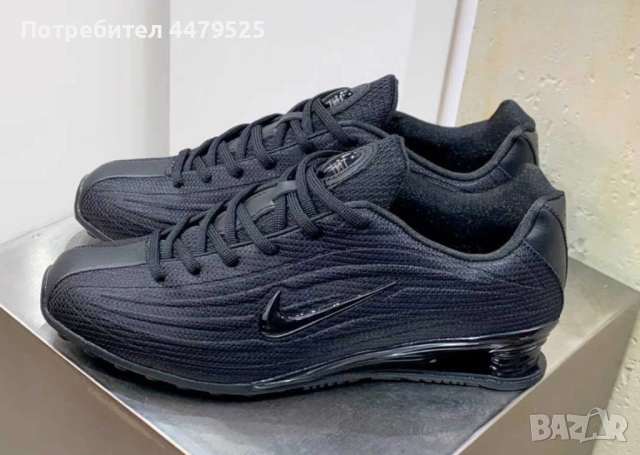 Нови мъжки маратонки Nike Air Max Shox Z black, снимка 2 - Маратонки - 53358936