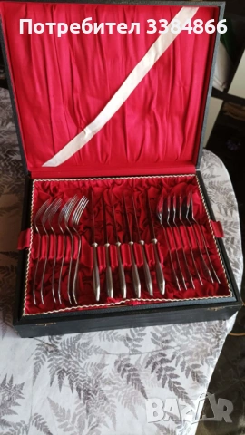 Сервиз за хранене хромиран, снимка 3 - Сервизи - 54182446