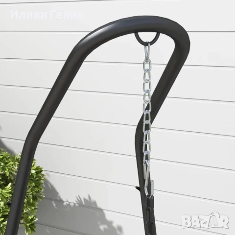 Рамка за стойка за висящ стол Outsunny за висящ стол, 133 см x 116 см x 195/230 см, снимка 8 - Градински мебели, декорация  - 51727985