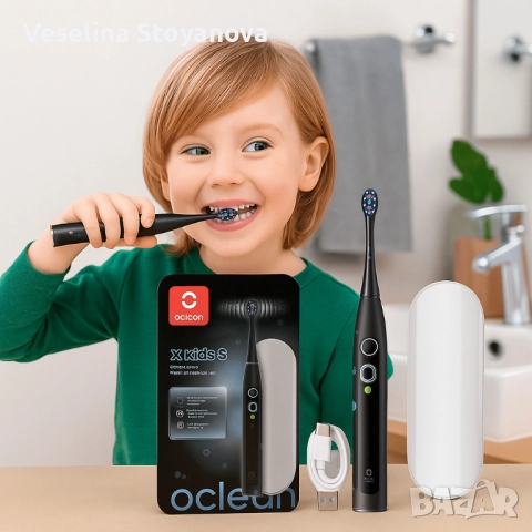Електрическа четка за зъби Oclean X Kids Set, 1бp. накрайник, Калъф, снимка 3 - Други - 52734612