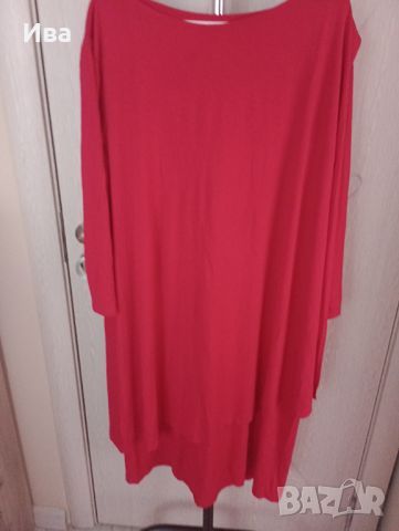 Дамска рокля в червено, снимка 1 - Рокли - 46464951