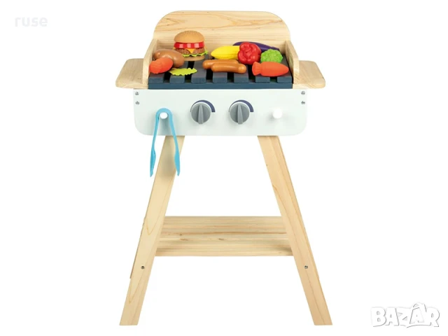 НОВИ! Детско дървено барбекю грил с аксесоари  , снимка 2 - Образователни игри - 50844819