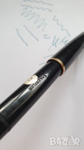STAEDTLER Винтидж писалка черен целулоид - 14 k златeн писец, снимка 4 - Антикварни и старинни предмети - 45639086