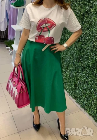 овърсайз тениска с череши