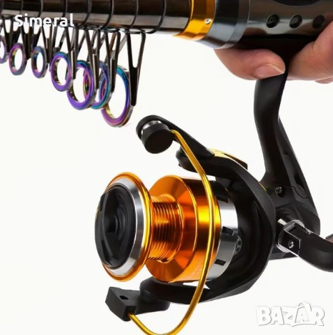 Въдица фидер / Feeder с макара 3.60 М + Подарък риб. принадлежности, снимка 4 - Въдици - 53572569