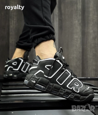 N17-Nike Air More Uptempo черни дамски маратонки 