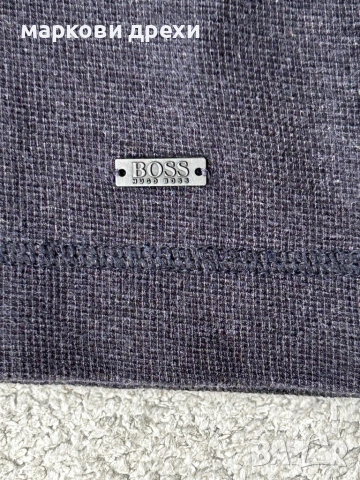 BOSS Тениска с дълъг ръкав  Slim Fit M, снимка 4 - Тениски - 52737735