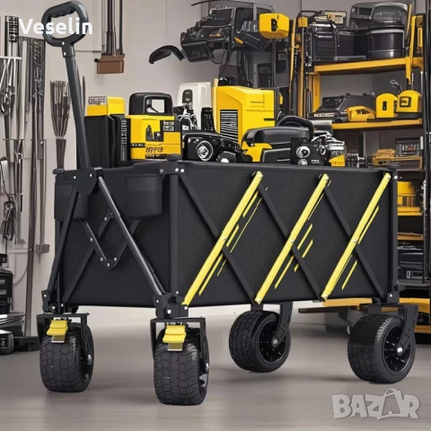 Тежкотоварна, универсална, сгъваема, транспортна количка