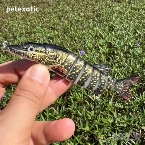 Изкуствена Реалистична Примамка за Риболов - Щука, снимка 2 - Такъми - 50904810