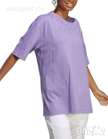 Дамска тениска ADIDAS Sportswear Dance Oversized Tee Purple, снимка 3 - Тениски - 46166042