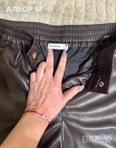 Кожен панталон Reserved, снимка 3 - Панталони - 53395060