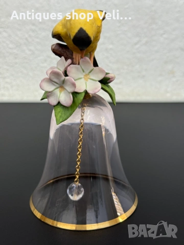 Красива кристална камбана Franklin Mint №8093, снимка 4 - Антикварни и старинни предмети - 54123734