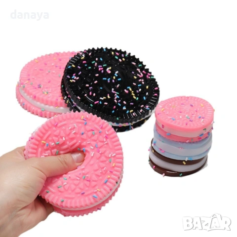 6469 Антистрес играчка за стискане Бисквитка, 10 см, снимка 4 - Други - 54014162