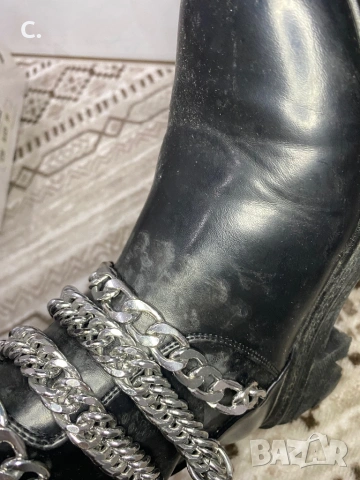 Дамски черни боти, снимка 4 - Дамски боти - 53251939