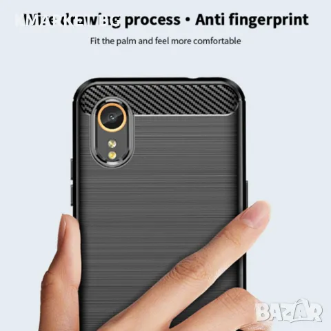 Samsung Galaxy Xcover7 MOFI Carbon Fiber Калъф и Протектор, снимка 7 - Калъфи, кейсове - 47878552