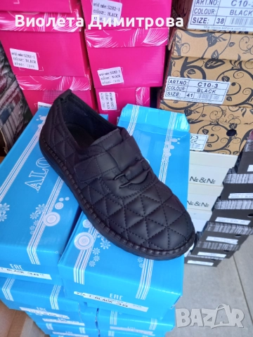 Дамски есенни обувки на квадрати 36-42 , снимка 3 - Маратонки - 52278301