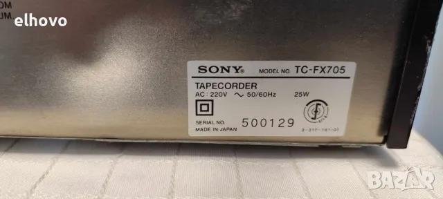 Дек Sony TC-FX705, снимка 7 - Декове - 47373037