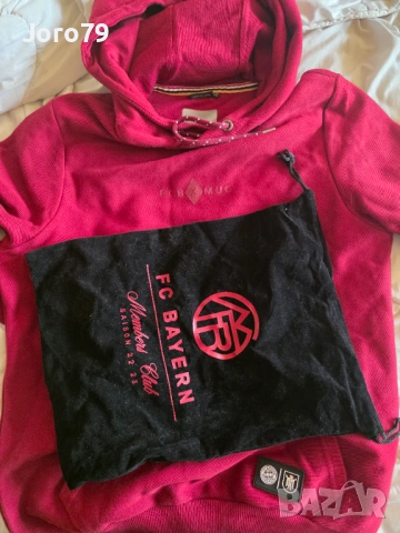 FC Bayern Munich Members Club LTD Мъжки Суичър Горница С Качулка Раз.M, снимка 3 - Спортни дрехи, екипи - 54179596