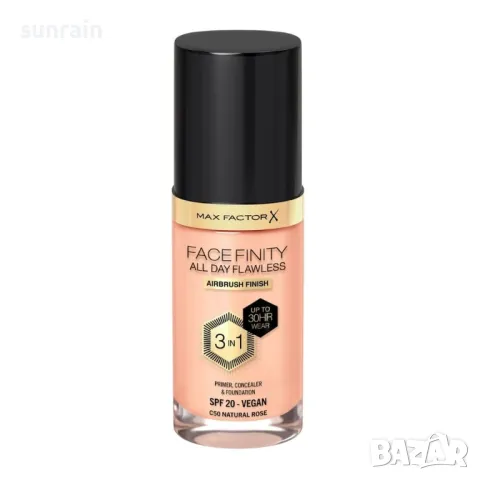 MAX FACTOR Фон дьо тен FACEFINITY ALL DAY FLAWLESS 3 в 1, снимка 1