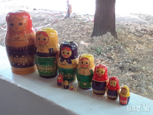 НАХОДКА МАТРЬОШКА СТАРА СЪВЕТСКА КУКЛА 12 БРОЯ В ЕДНО, снимка 3 - Антикварни и старинни предмети - 53519286