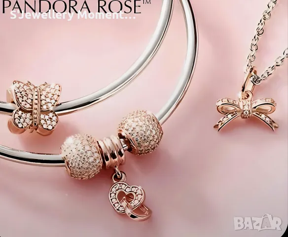 Среберен елемент Pandora 925 Pavé Ball. Колекция Pavé, снимка 2 - Гривни - 46987380