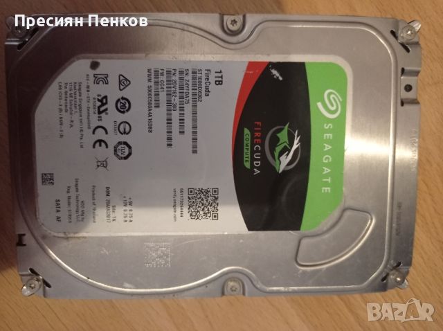 1tb hdd Seagate firecuda , снимка 1 - Твърди дискове - 46368913