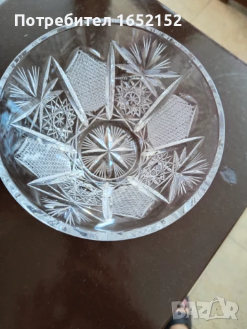 Кристална купа за лед, снимка 2 - Антикварни и старинни предмети - 51318558