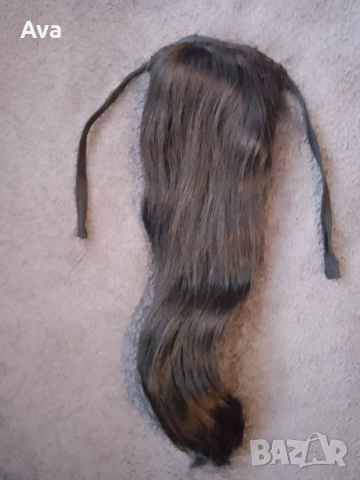 Опашка от естествена коса Черна