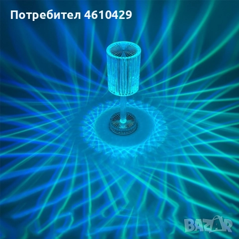 Декоративна настолна лампа с usb кабел и дистанционно., снимка 3 - Декорация за дома - 52904325