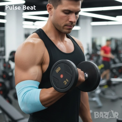 Удобен и дишащ еластичен бинт за облекчаване на болки и натоварвания в лакътя Elbow Support, снимка 3 - Други - 52375875