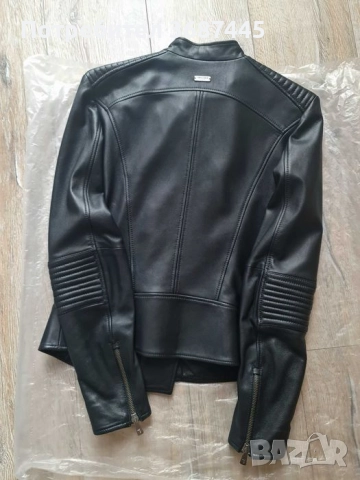 Дамско кожено яке TRUSSARDI естествена кожа  390 лв., снимка 4 - Якета - 51864637