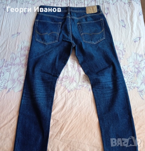 НОВИ БЕЗ ЕТИКЕТ JACK&JONES W36/L30 оригинални дънки Slim Straight Fit Indigo Jeans