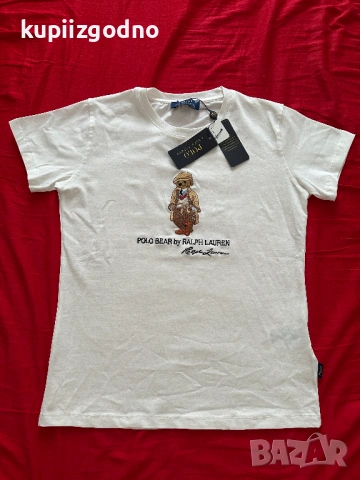 Polo Ralph Lauren мече дамска бяла тениска