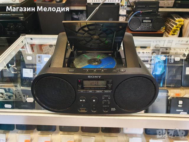 Personal Audio System SONY ZS-PS55B Има радио, диск, usb и aux. В отлично техническо и визуално съст, снимка 1 - Радиокасетофони, транзистори - 46658524