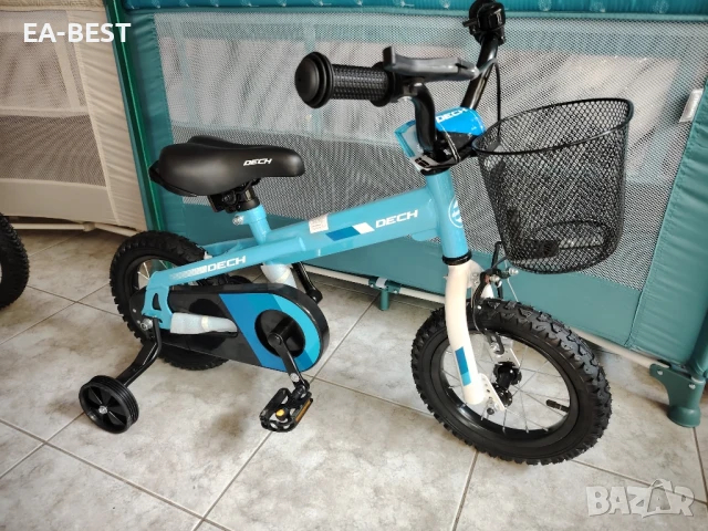 🚲 Детски велосипед Dech 12” със помощни колела, снимка 2 - Детски велосипеди, триколки и коли - 50587797