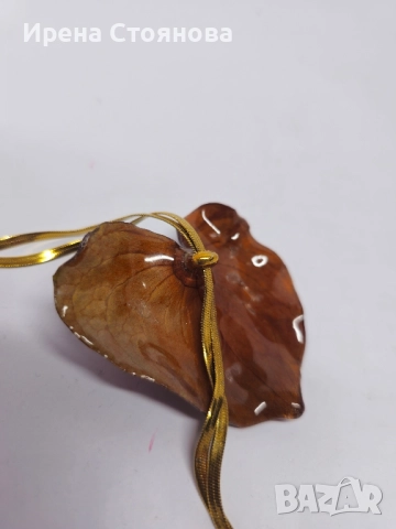 Колие с естествен цвят на Антуриум , снимка 17 - Колиета, медальони, синджири - 52389905