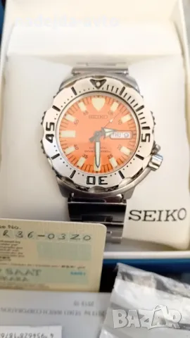 Seiko SKX781 7S26-0350 Orange Monster AT Watch 200m Wristwatch Used, снимка 8 - Мъжки - 48615528