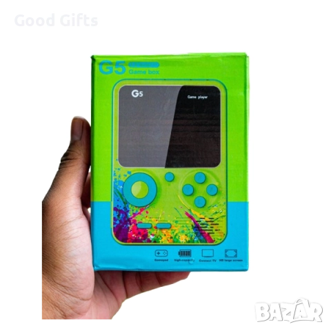 Ретро конзола G5 с 500 класически игри – преносима игрова конзола с TV връзка и цветен дисплей