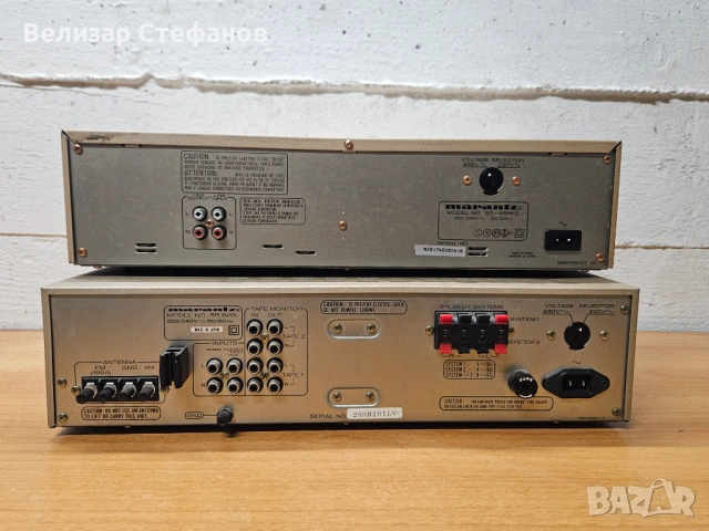 🎵 Винтидж Hi-Fi комплект Marantz – Ресивър SR620L + Касетъчен дек SD-45MK2, снимка 4 - Аудиосистеми - 53789703