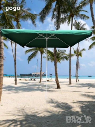 Чадър за градина и плаж – 2.40 м широчина, 2.60 м височина "Много здрав чадър", снимка 2 - Градински мебели, декорация  - 50409552