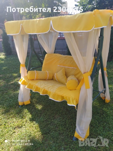 Комплект тапицерия за градинска люлка , снимка 6 - Градински мебели, декорация  - 53921515