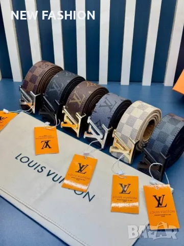 Унисекс Модел Колани - Естествена Кожа ✨ Louis Vuitton , снимка 1 - Колани - 49233822