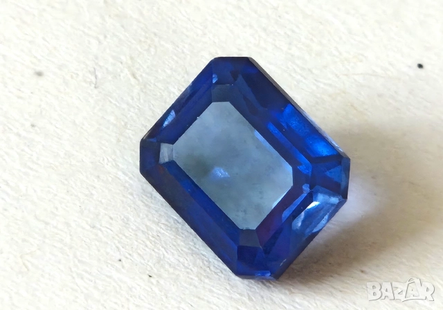 Естествен фасетиран сапфир 3.60 k. Сертификат