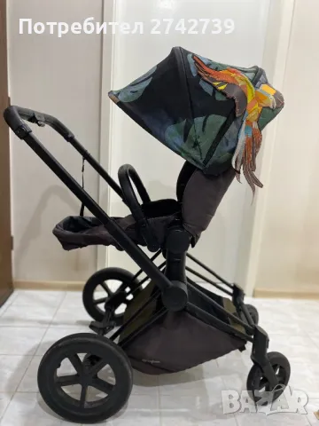 Лимитирана серия количка Cybex Priam Lux Birds of Paradise, снимка 4 - Детски колички - 47118198