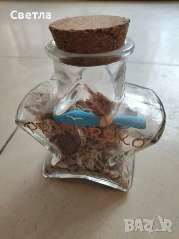 Декоративна бутилка , снимка 4 - Декорация за дома - 53463477