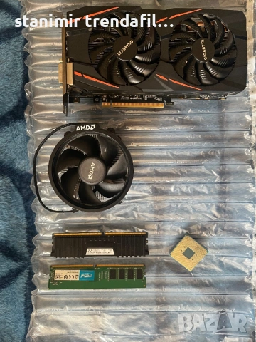 Заглавие: Геймърски компоненти: Gigabyte RX 580 4GB, Ryzen 5 2600, 16GB RAM